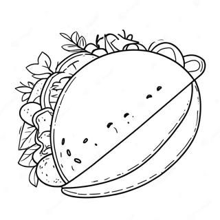 Kolorowanka Kolorowego Taco Z Warzywami 74804 18040