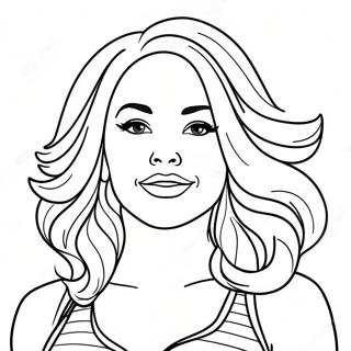 Kolorowanka Karol G Z Kolorowymi Wlosami 74829 18056