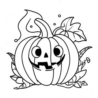 Kolorowanka Straszna Dynia Na Halloween 75241-18370