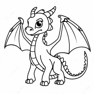 Kolorowanka Z Ender Dragon Z Swiecacymi Oczami 75397 18501