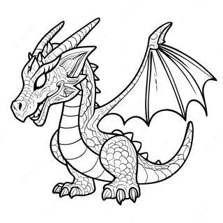 Kolorowanka Z Ender Dragon Z Swiecacymi Oczami 75397 18503