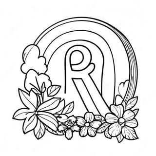 Kolorowa Literka R W Teczy 75575 18631