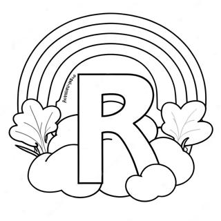 Kolorowa Literka R W Teczy 75575 18632