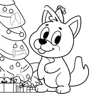 Bluey Dekorujacy Choinke Kolorowanka 75653-18696