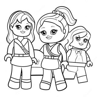 Lego Friends Kolorowanki