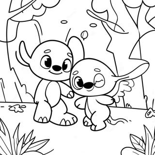 Zabawna Kolorowanka Z Szyciem I Aniolkiem W Parku 76014-18974