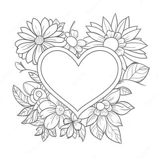Duza Kolorowanka Z Sercami I Kwiatami 76041 18998