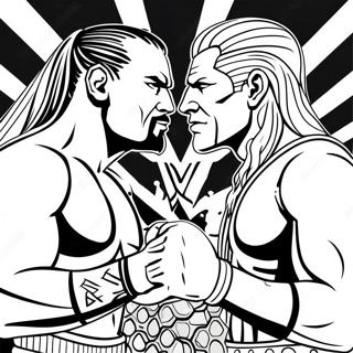 Zacieta Rywalizacja Wwe Strona Do Kolorowania 76143 19073