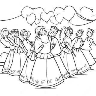 Kolorowanka Z Kolorowa Scena Festiwalowa Z W Czerwieni 76170-19102