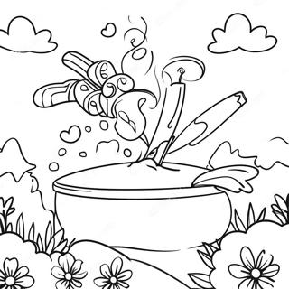 Kolorowanka Z Kolorowa Scena Festiwalowa Z W Czerwieni 76170-19103