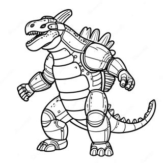 Kolorowanka Mechagodzilla Ryczacy 76424 19298