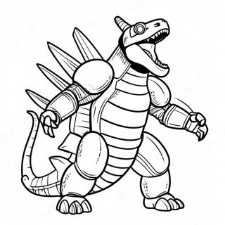 Kolorowanka Mechagodzilla Ryczacy 76424 19299