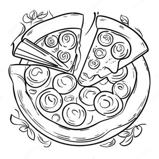 Kolorowanka Z Pizza I Makaronem 76474-19336