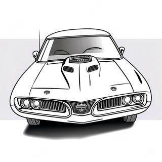 Kolorowanka Z Eleganckim Samochodem Muscle 76526-19377