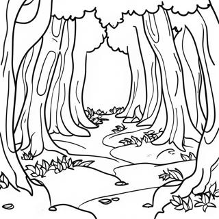 Kolorowanka Tajemniczy Ciemny Las 77580-20182