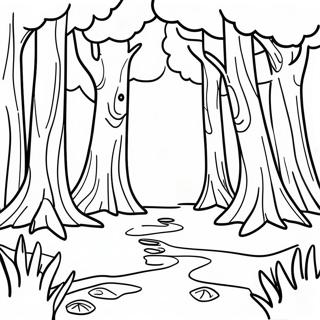Kolorowanka Tajemniczy Ciemny Las 77580-20183