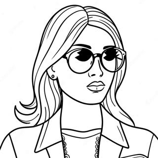 Kolorowanka Cool Baddie W Okularach Przeciwslonecznych 77940-20456