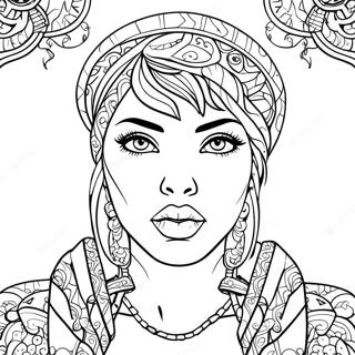 Kolorowanka Edgy Baddie Z Tatuazami 77942-20462