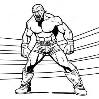 Pelna Akcji Kolorowanka Z Triple H Na Ringu 78251-20702