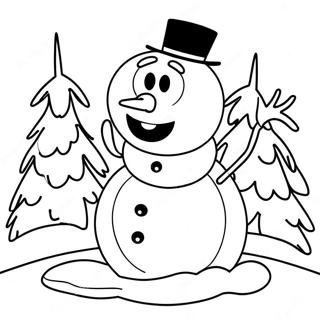 Zabawny Mrozny Z Dziecmi Kolorowanka 78587 20961