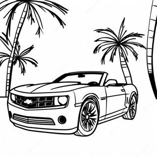 Kolorowanka Camaro Kabriolet W Ruchu 78688 21035