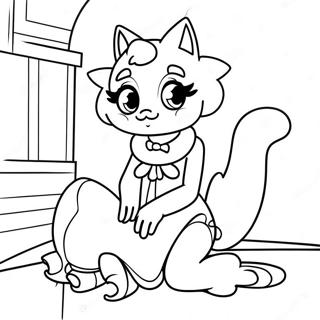 Elegancka Poza Shinobu Strona Do Kolorowania 78742 21082