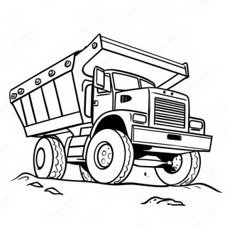 Kolorowanka Z Wywrotka Przewozaca Ziemie 79231 21458