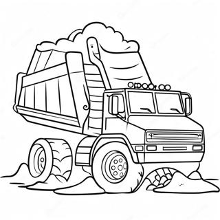 Kolorowanka Z Wywrotka Przewozaca Ziemie 79231 21460