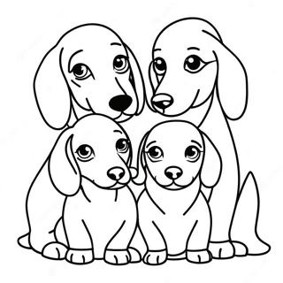 Kolorowanka Z Rodzina Jamnikow 79360-21564