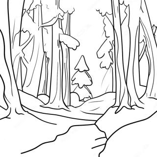 Zimowy Krajobraz Lesny Kolorowanka 79848-21924