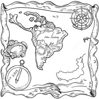 Vintage Kolorowanka Mapy Skarbow 79900 21961