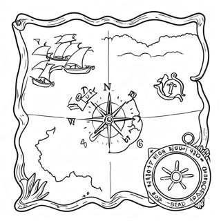 Vintage Kolorowanka Mapy Skarbow 79900 21962