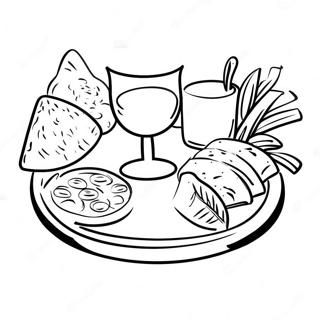 Talerz Sederowy Na Pesach Do Kolorowania 79926-21985