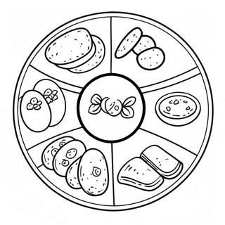 Talerz Sederowy Na Pesach Do Kolorowania 79926-21988