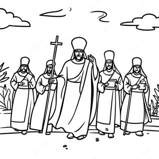 Kolorowanka Procesji Palmowej 80364 22326