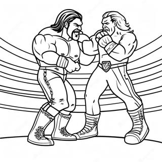 Kolorowanka O Starciu Supergwiazd Wwe 80669 22563