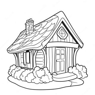 Kolorowanka Przytulna Chatka 80797-22658