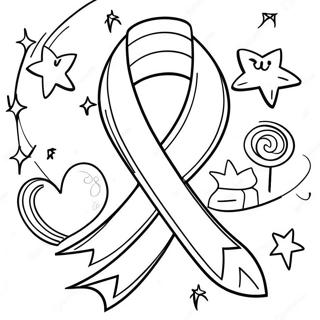 Kolorowanka Z Kolorowymi Obchodami Tygodnia Czerwonej Wstazki 81054-22859