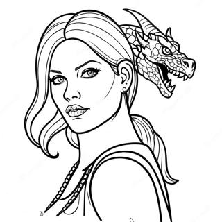 Zła Dziewczyna Tatuaż Kobiecy Kolorowanki