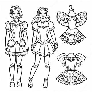 Kolorowanka Z Papierowymi Lalkami Fantasy 81520-23226