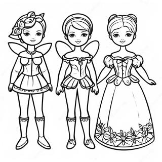 Kolorowanka Z Papierowymi Lalkami Fantasy 81520-23228