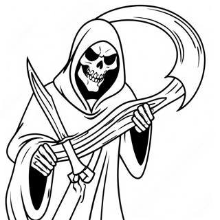 Kolorowanka Straszny Grim Reaper 81853-23477