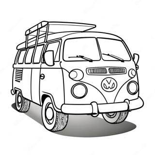 Retro Kolorowanka Z Vanem Kamperem 82011 23609