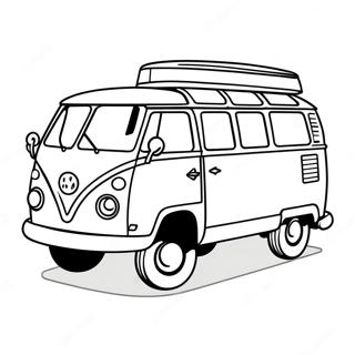 Retro Kolorowanka Z Vanem Kamperem 82011 23610