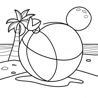 Piłka Plażowa Kolorowanki