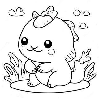 Kolorowanka Axolotla Squishmallow W Kolorach 82911 24338