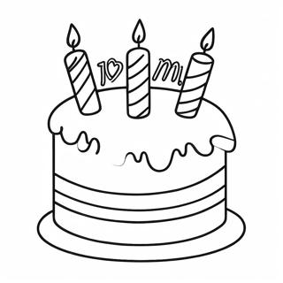 Kolorowanka Kolorowy Tort Urodzinowy Dla Mamy 82960-24372