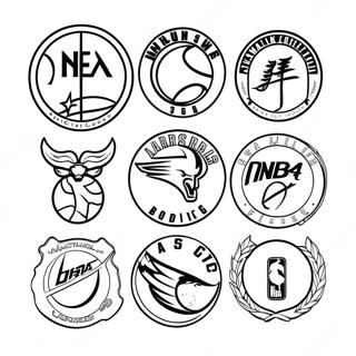 Kolorowanka Kolorowe Logo Druzyn Nba 83037-24425