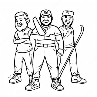 Postacie Dude Perfect Kolorowanka 83166-24535