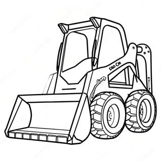 Kolorowanka Z Pojazdem Budowlanym Skid Steer 83547-24826